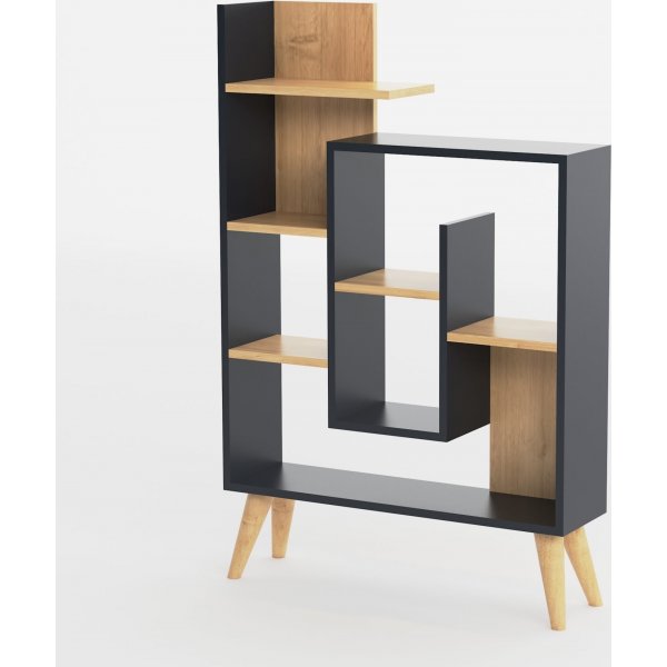 Salman bokhylla - Antracit/ek Salman bokhylla - Antracit/ek