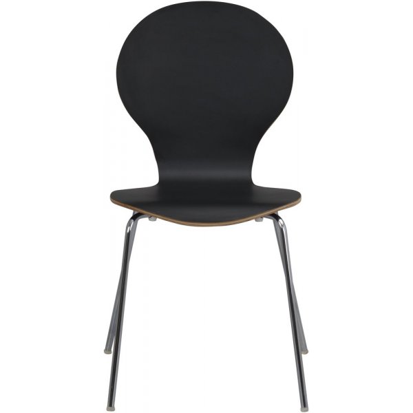 Bailey stol - Svart/krom