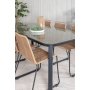 Paola utematgrupp med 6 st Lindos stolar - Beige/Svart/Natur