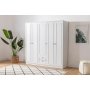 Lia garderob 175 x 52 x 210 cm - Vit
