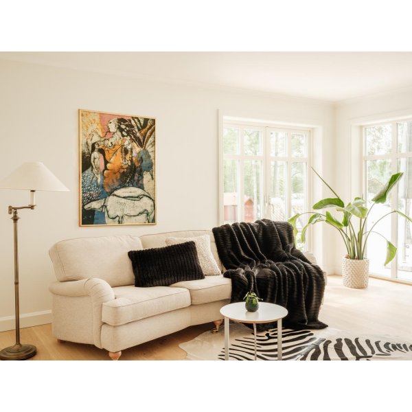 Plaid Grace 140 x 220 cm - Noir Plaid Grace 140 x 220 cm - Noir