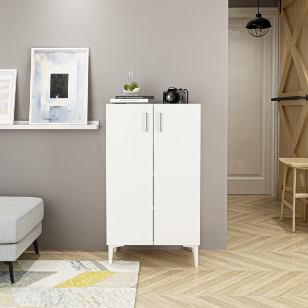 Chetri skoskåp - Vit Chetri skoskåp - Vit