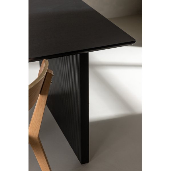 Vail matbord 200 x 100 cm - Svart