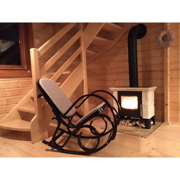 Komfort gungstol - Brun/wenge Komfort gungstol - Brun/wenge