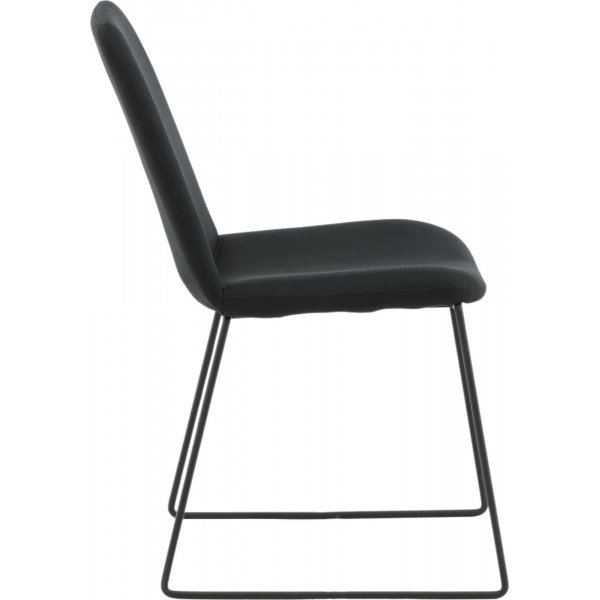 Minnie matstol - Svart tyg