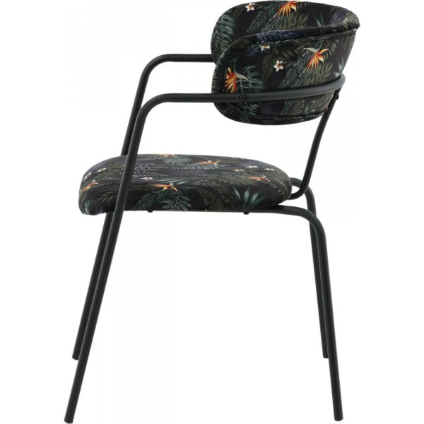 Chaise cadre Tell - Fleur noire