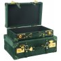 Petit vintage koffert set om 2 st - Mrkgrn (Sammet)