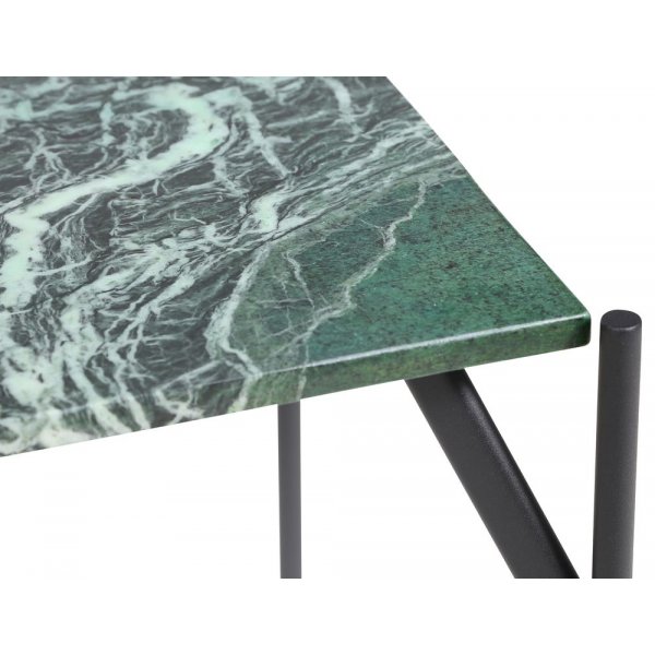 Accent soffbord 50 - Grön marmor / Svart Accent soffbord 50 - Grön marmor / Svart