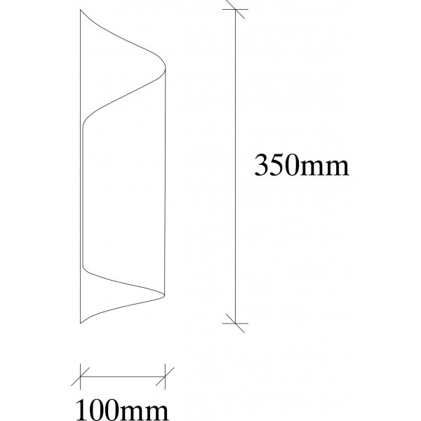 Sivani wandlamp 838 - Zwart