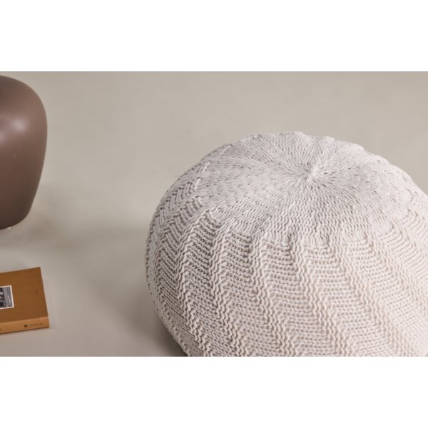 Ted sittpuff 45 cm - Offwhite