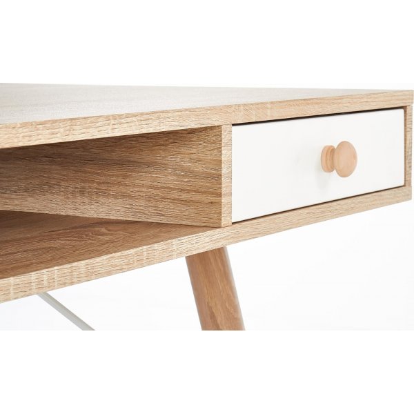 Bureau Miriam 120x60 cm - Chne Sonoma/blanc