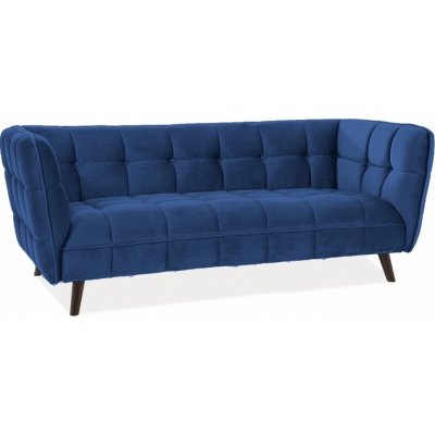 Renae 3- sits soffa - Blå sammet