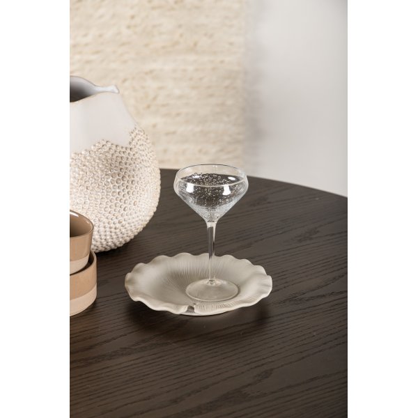 Table à manger ronde Olivia 110 cm en daim Table à manger ronde Olivia 110 cm en daim