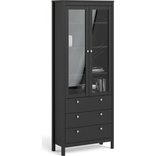 Vitrinekast Madrid - Zwart