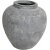 Pot en cramique rustique 34 cm - Gris