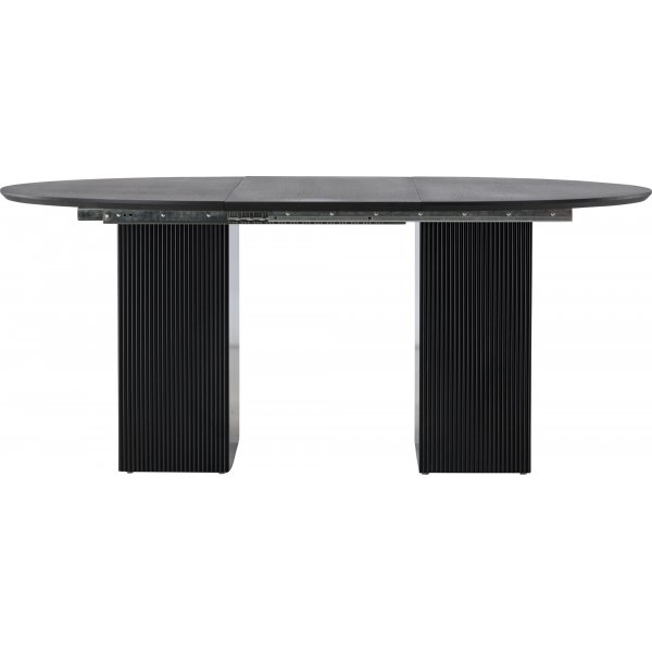 Table à manger Matilda 130-180 x 130 cm - Noir Table à manger Matilda 130-180 x 130 cm - Noir