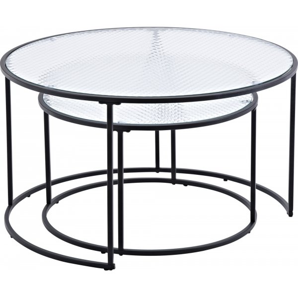 Table basse Gemini Ø60/80 cm - Noir Table basse Gemini Ø60/80 cm - Noir