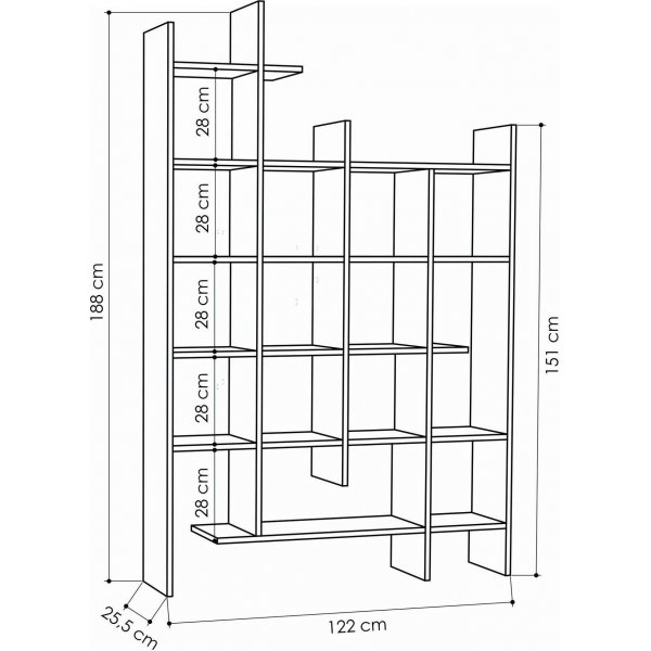 Bibliothque Manco - Blanc