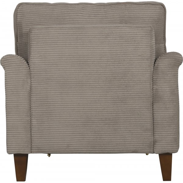 Canapé fauteuil Howard en velours côtelé beige foncé Canapé fauteuil Howard en velours côtelé beige foncé