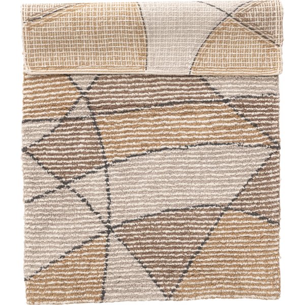 Loui vloerkleed 60x90 cm - Grijs/bruin Loui vloerkleed 60x90 cm - Grijs/bruin