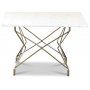 Terrazzo soffbord 75x75cm - Bianco Terrazzo & underrede Star mssing