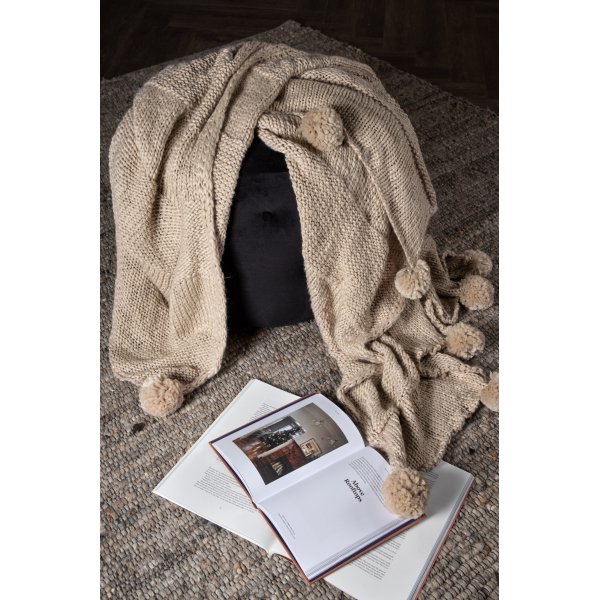 Plaid fin 130x170 cm - Beige Plaid fin 130x170 cm - Beige