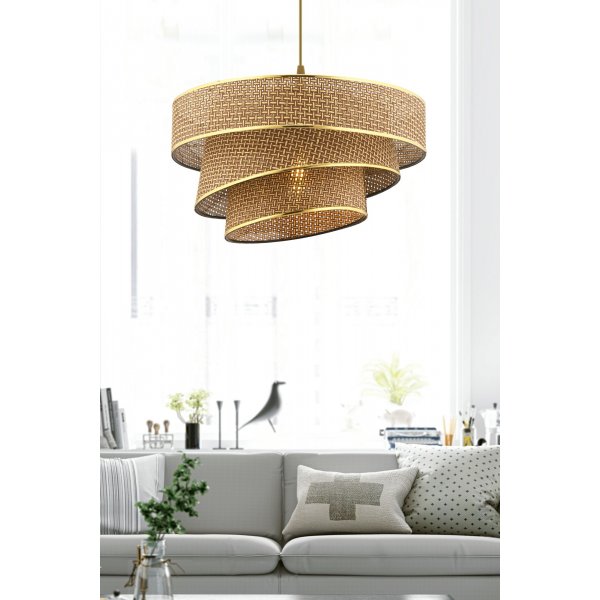 Couper taklampa - Beige/guld Couper taklampa - Beige/guld