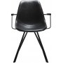 Pitch karmstol - Vintage svart