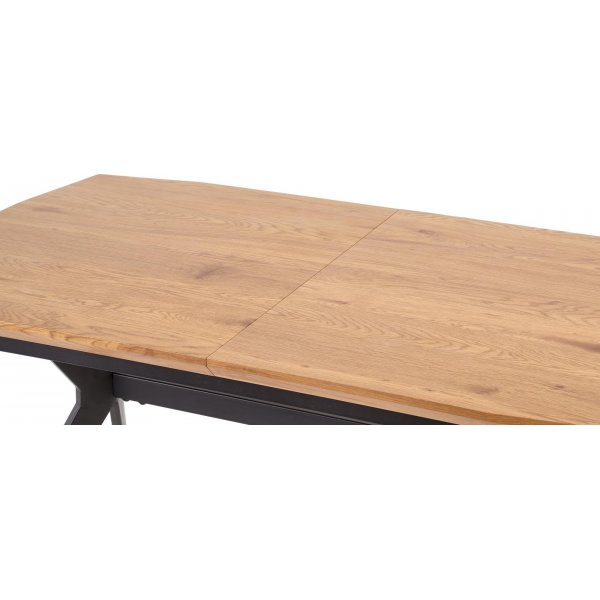 Table  manger Assis 140-180 x 80 cm - Chne/noir