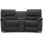 Rom elektrisk 2-sits reclinersoffa - Gr tyg + Textilskydd fr mbler