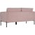 Kingsley 2,5-sits soffa i rosa sammet + Möbelvårdskit för textilier