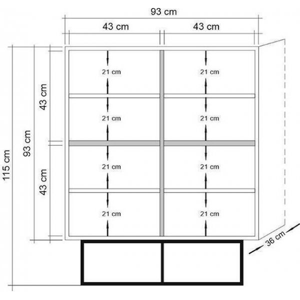 Quantum Solo kast - Grenen/zwart Quantum Solo kast - Grenen/zwart