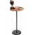 Table d'appoint design 40 cm - Noir/chne