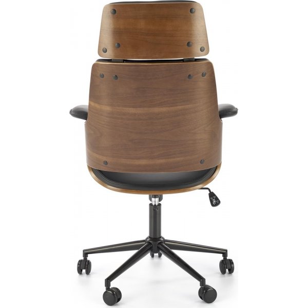 Fauteuil Weber - Noyer/noir