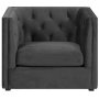 Chesterfield Milano ftlj i gr sammet