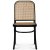 Tone svart stol med rotting i rygg och sits + Möbelvårdskit för textilier