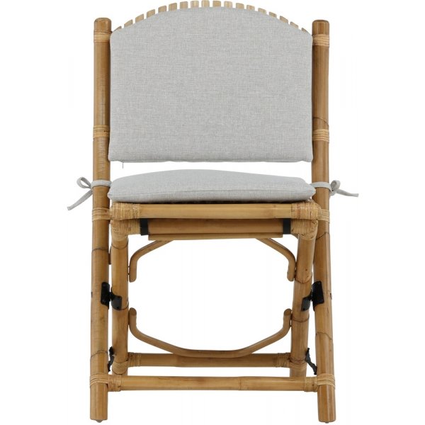 Cane matstol - Ljusgrå/Natur Cane matstol - Ljusgrå/Natur