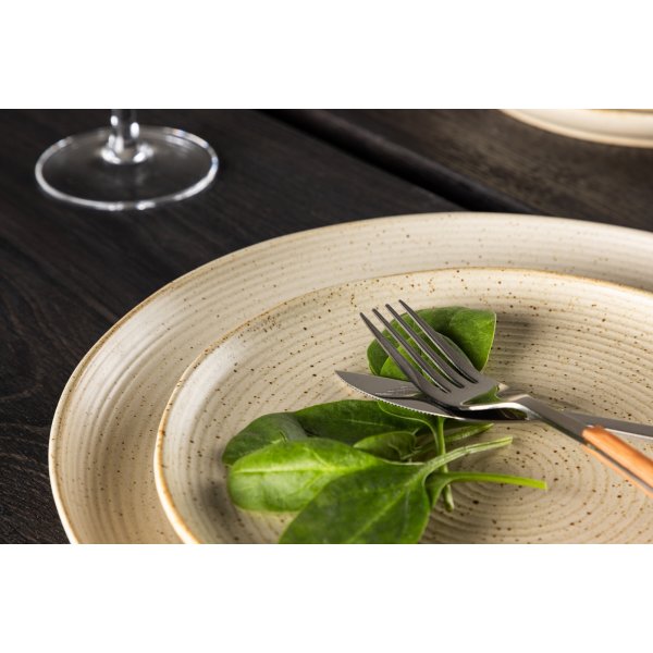 Active tallrik 20 cm - Beige/Svart