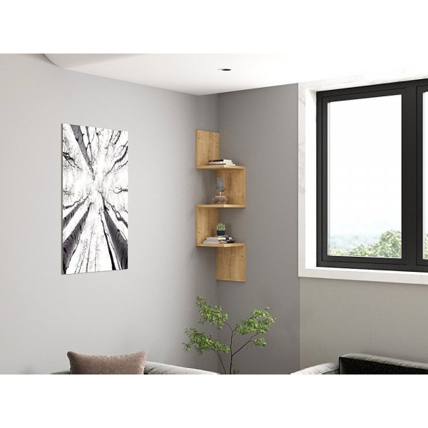 Zikzak vägghylla - Safir ek Zikzak vägghylla - Safir ek