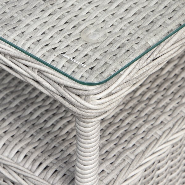 Balkongset med 2 stolar och bord 48 x 48 cm gr/rotting - Tor/Jacksonville