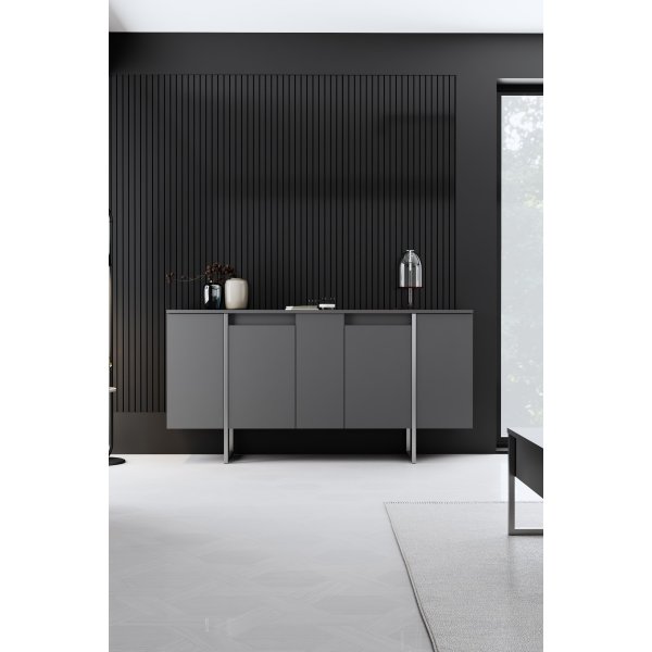 Buffet Lux - Anthracite/argent