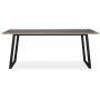 Edge 3.0 matgrupp 190x90 cm inkl 4 st svarta Nemis karmstolar bjtr - Gr Hgtryckslaminat (HPL)