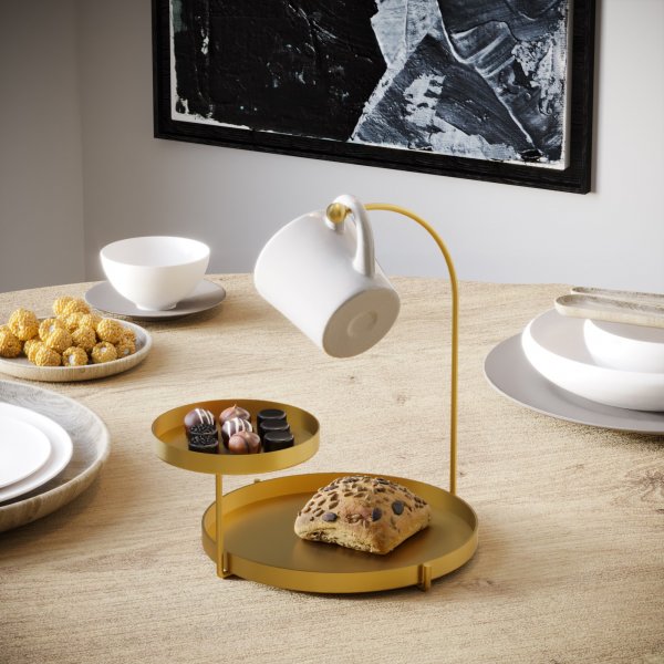 Plat décoratif Knidos - Or Plat décoratif Knidos - Or