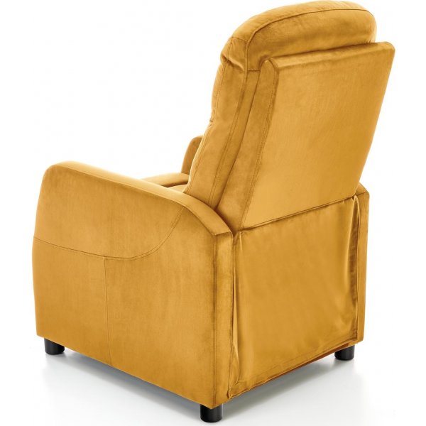 Gunvor reclinerftlj i gul sammet