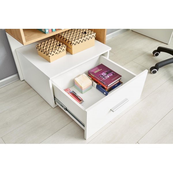 Bureau Myles 149x50 cm - Chêne/blanc Bureau Myles 149x50 cm - Chêne/blanc