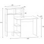 Buggy skrivbord 135,9x60 cm - Vit