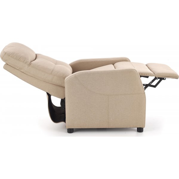Fauteuil inclinable Gunvor en tissu beige Fauteuil inclinable Gunvor en tissu beige