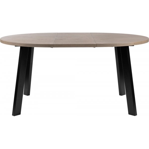Table  manger pliante 120-200 x 120 cm - Chne/noir