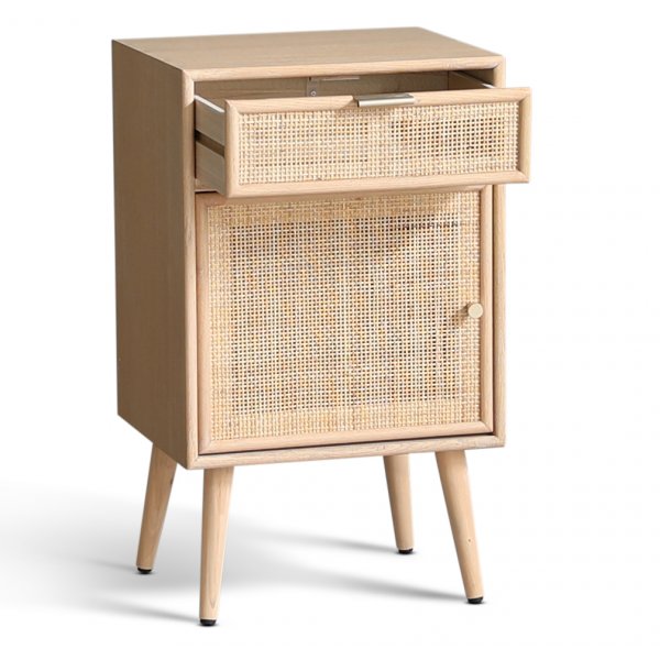 Sngbord i rotting/ek - Stockholm + Mbeltassar