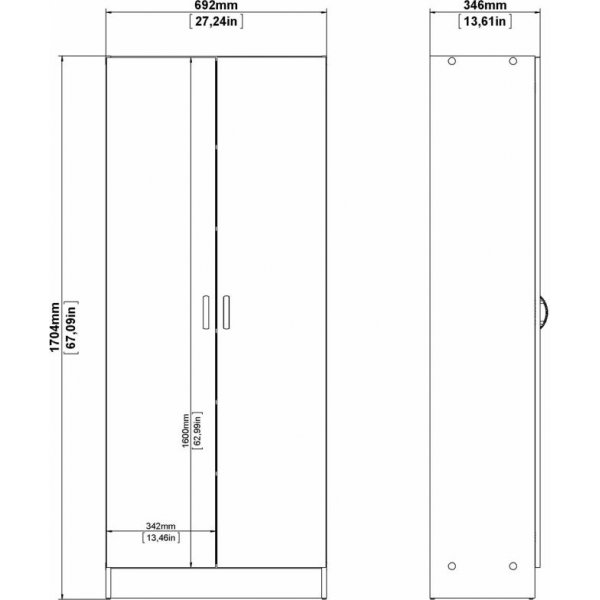Armoire Focus - Blanc Armoire Focus - Blanc